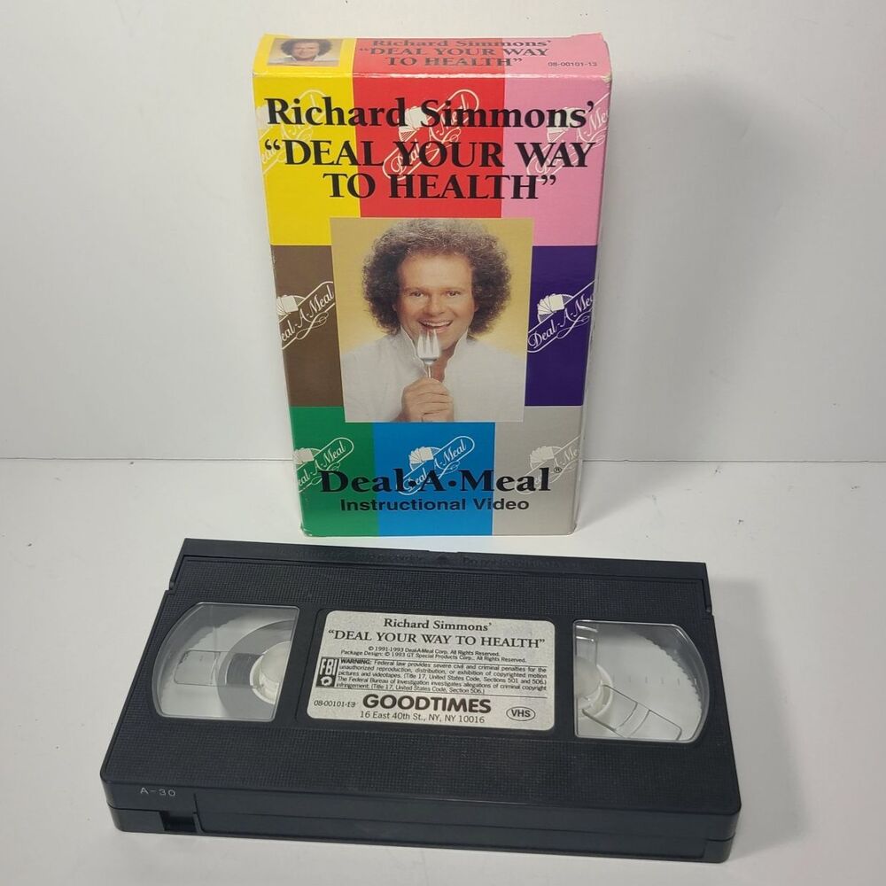 Richard Simmons Deal Your Way to Health Deal A Meal Instruction Video VHS Tape